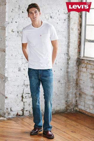 White Levi's&reg; Pocket T-Shirt